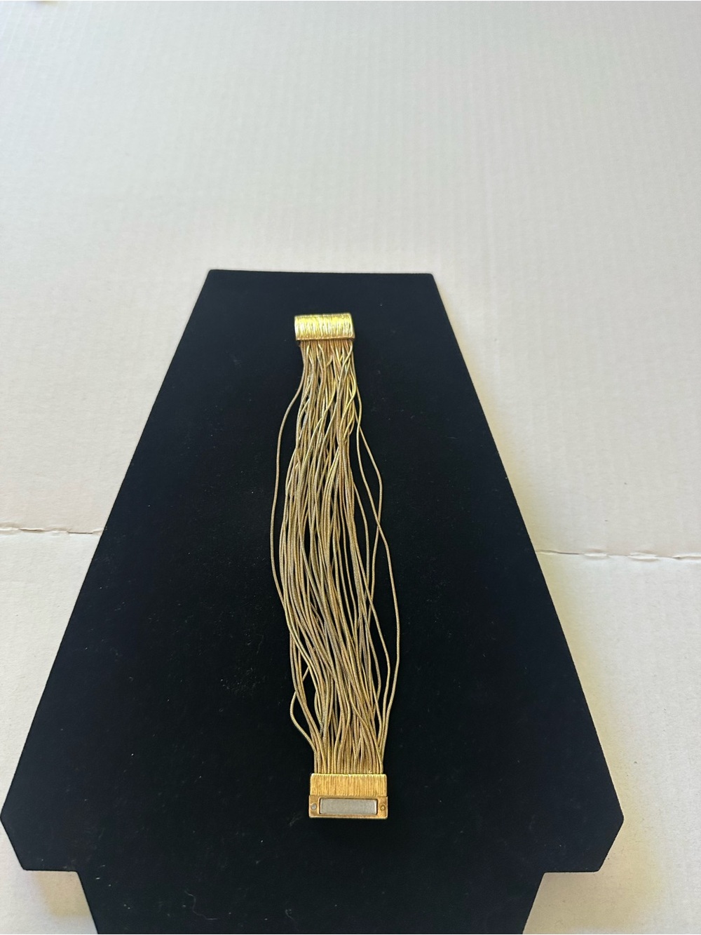 Chico's Gold Multi-Strand Tassel Bracelet